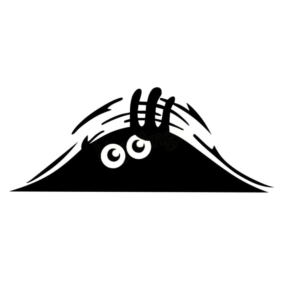 Car Sticker Funny Peeking Monster Design Vinyl Decal Decorative