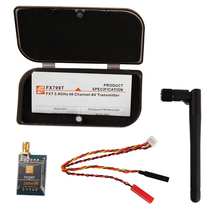 Refurbished FX799T 40CH 5.8G 200mW Video Audio Transmitter Set f