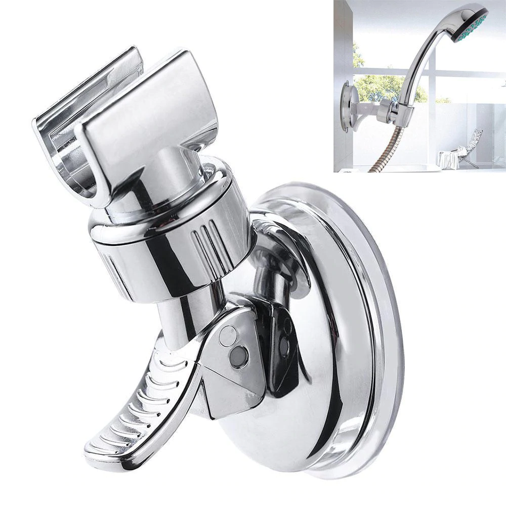 Bathroom Adjustable Shower Head Holder Suction Cup Fixed