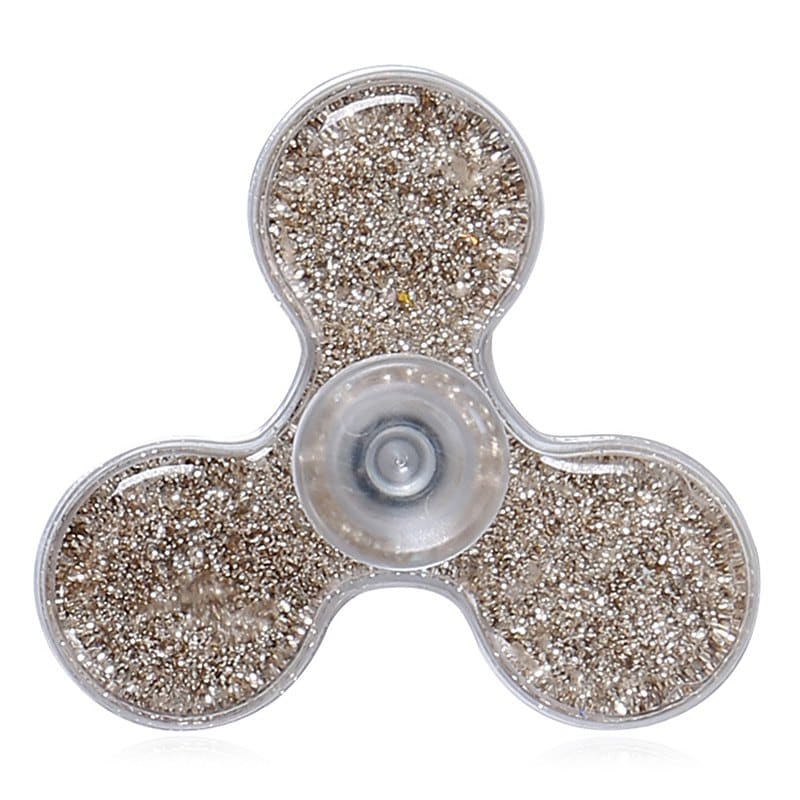 Flowing Glitter Powder Plastic Fidget Spinner