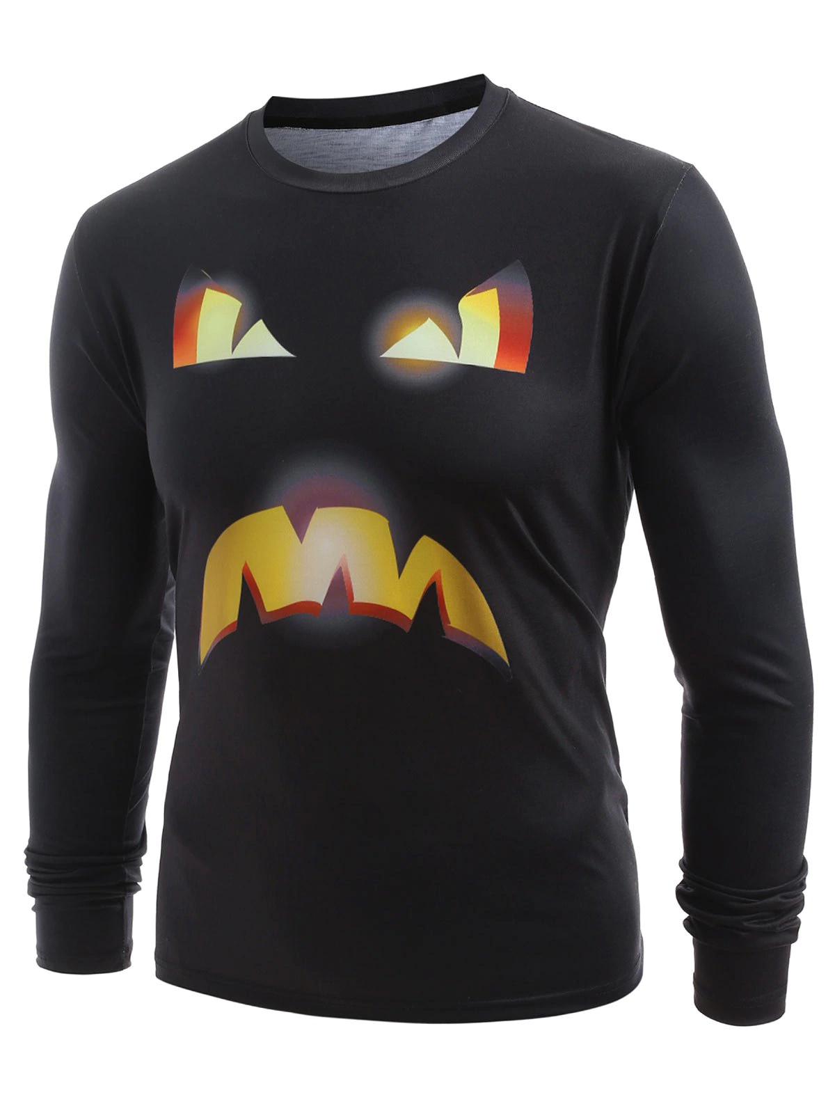 3D Emoticon Print Crew Neck Tee