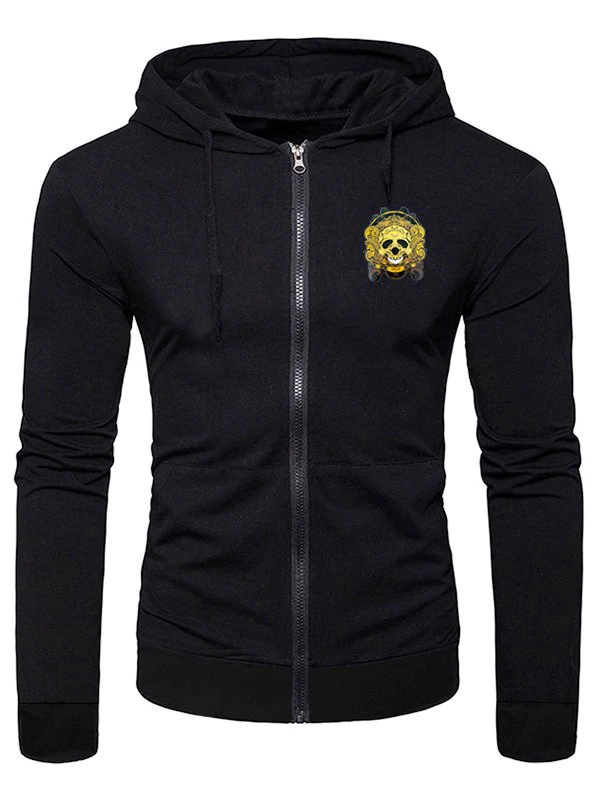 Halloween Skulls Pattern Casual Hoodie