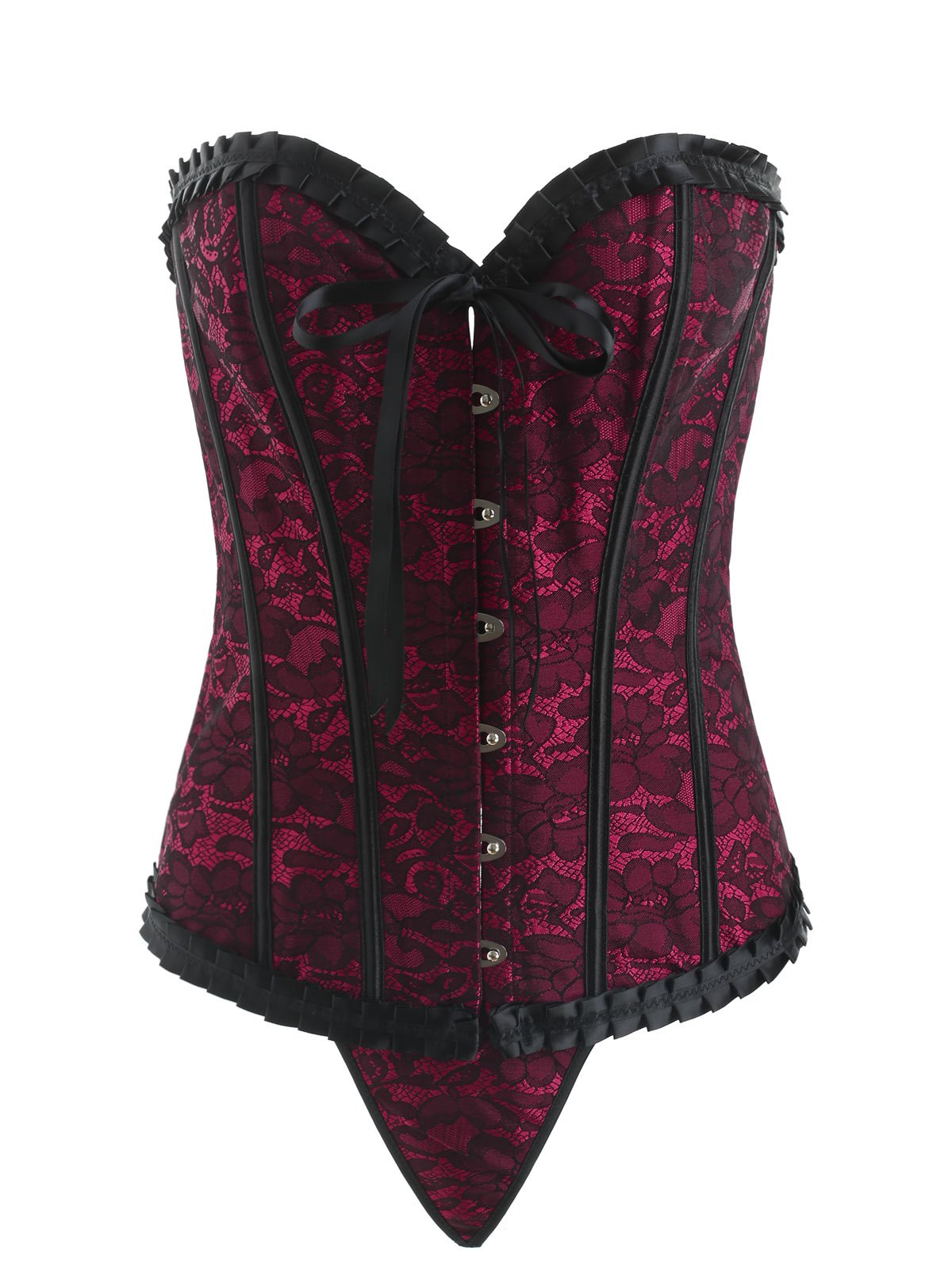 Lace-up Jacquard Corset