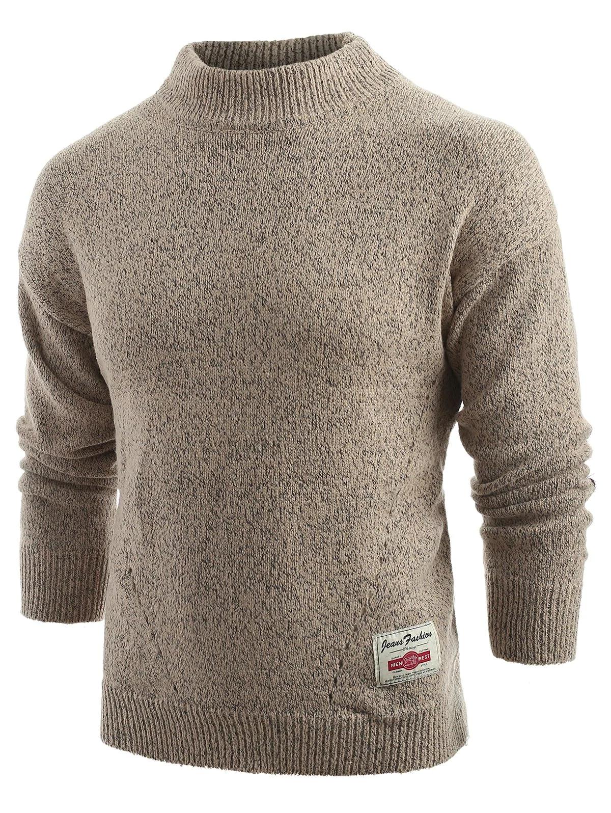 Long Sleeve Panel Pullover Sweater