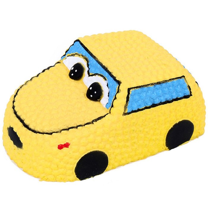 Squishy PU Slow Rising Stretchy Squeeze Yellow Car Toy