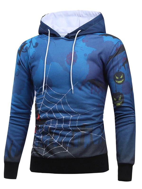 Halloween Spider Web Butterfly Hoodie