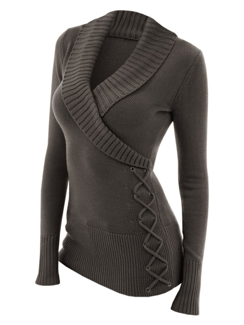 Fashion Women's V-neck Sweater