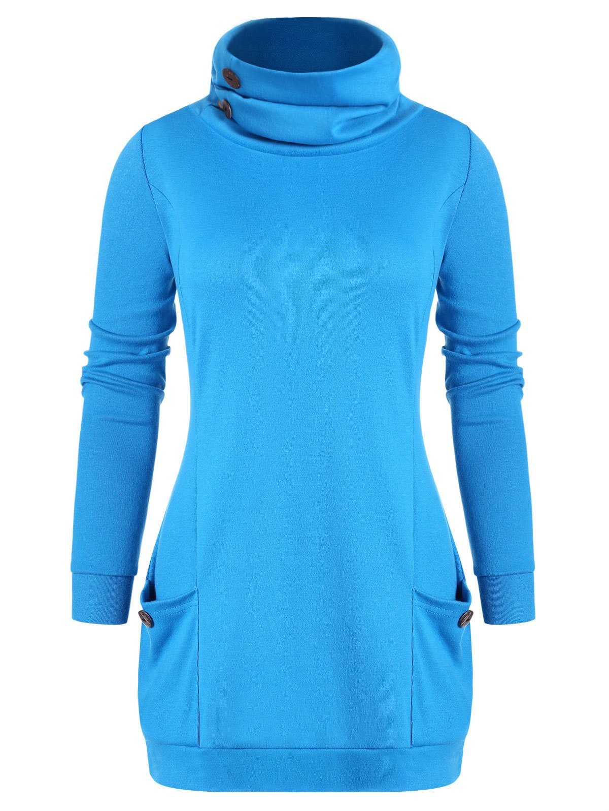 Cowl Neck Tunic Sweatshirt