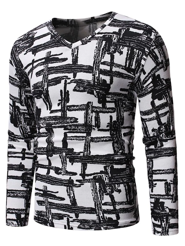 aid Pattern Casual Long-sleeved T-shirt