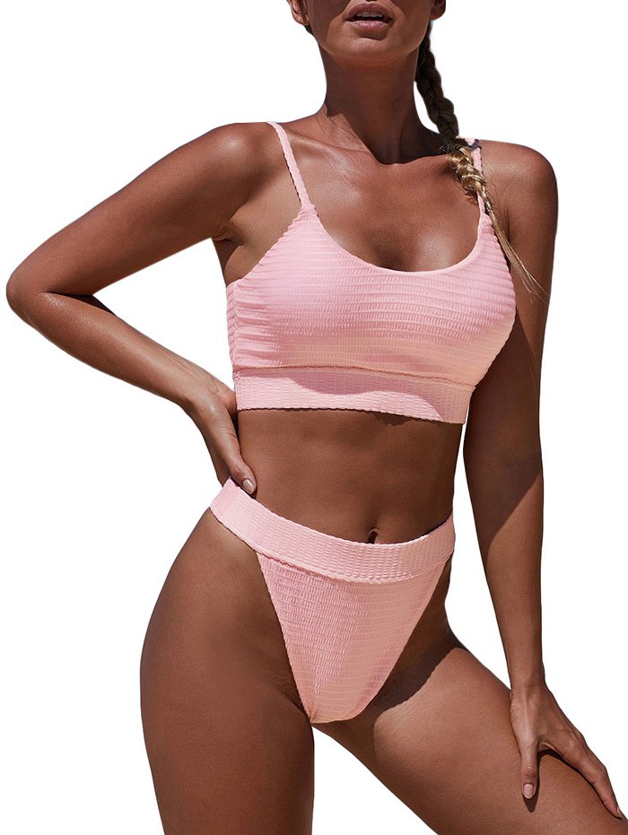 Shadow Striped Padded Bikini Swimwear