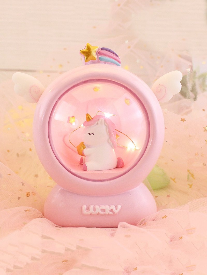 Cartoon Unicorn Shape Bedroom LED Night Light