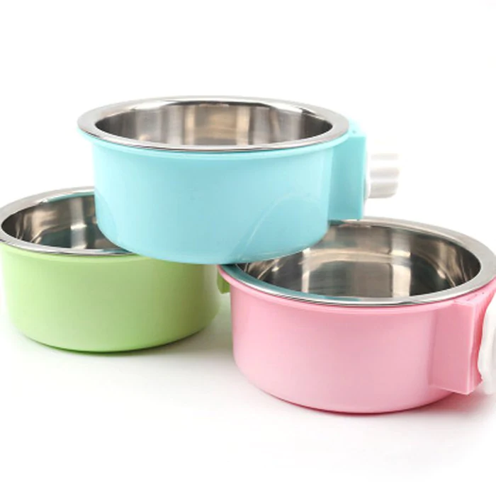 Hanging Stainless Steel Cat Dog Bowl