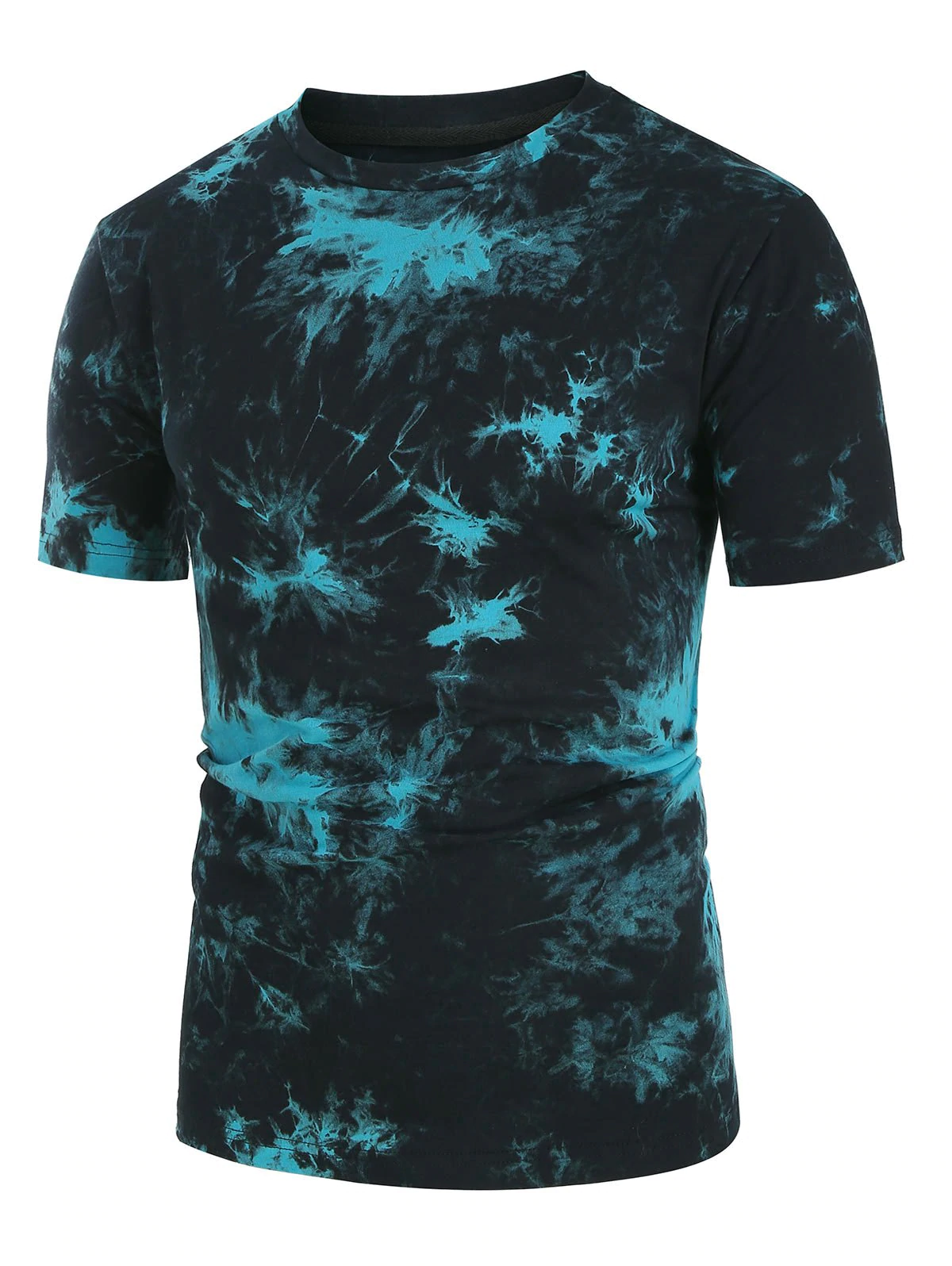 Tie Dye Print Round Neck Tee