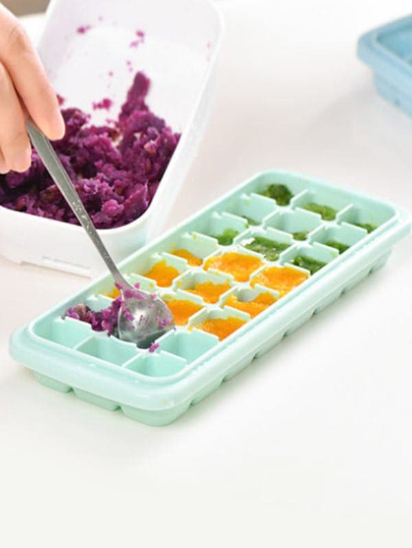 Kitchen Tool Square Shape Silicone DIY Ice Cube Mold