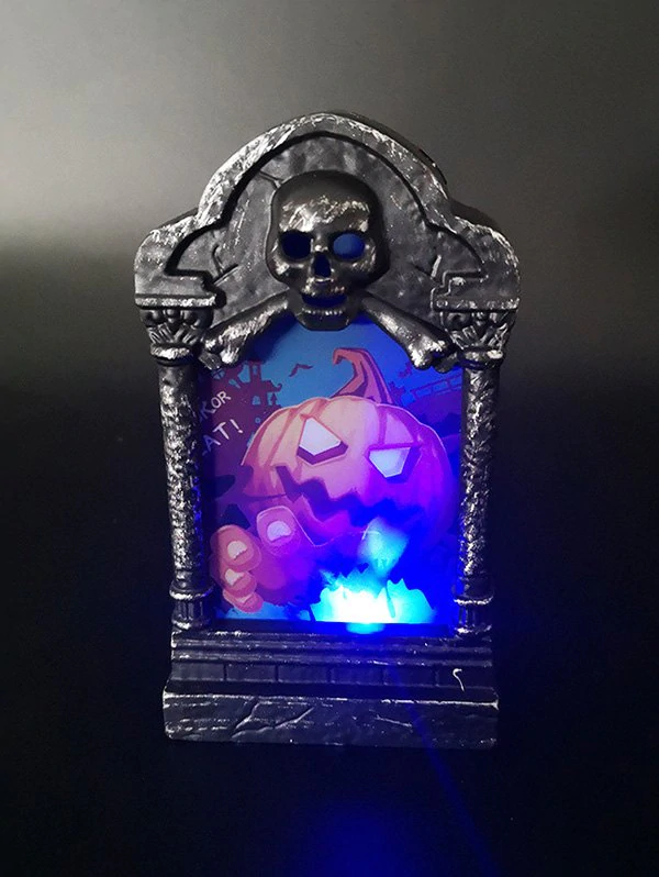 Halloween Decoration Death Tombstone Shape LED Table Light