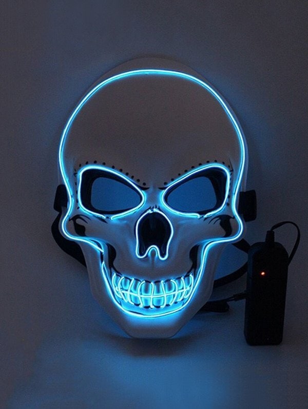 Halloween Skull Luminous Light-emitting Face Mask