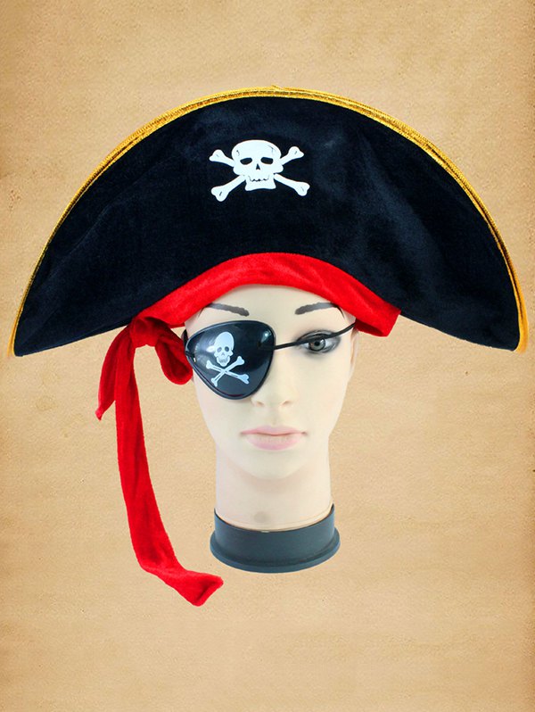 Halloween Cosplay Skull Bone Pirate Hat