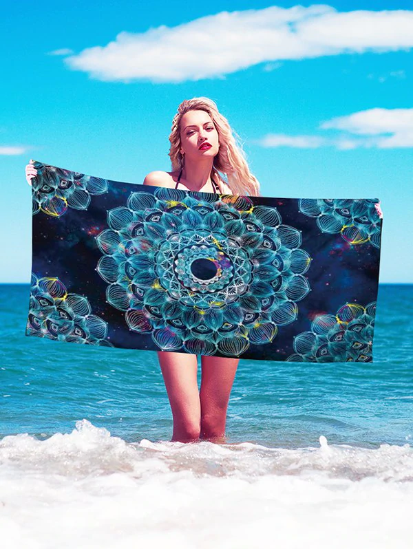 Bohemian Floral Printed Beach Throw