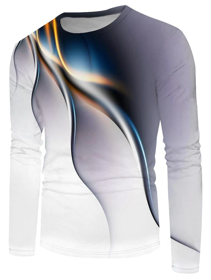 Long Sleeve Aurora Print T-shirt