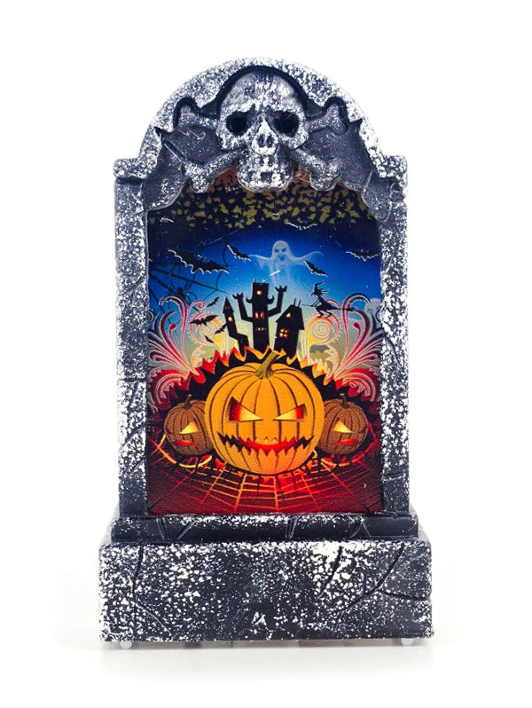 Halloween Decorative Retro Tombstone Shape Lamp