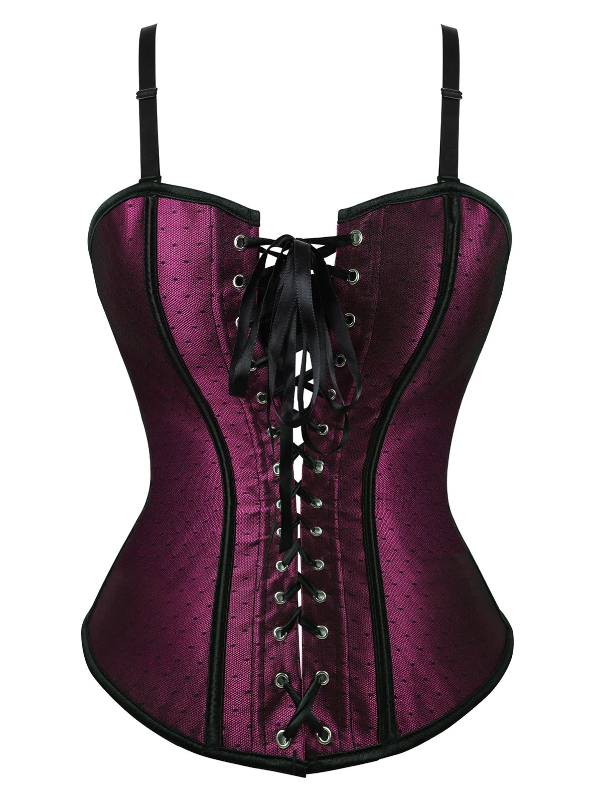 Plus Size Mesh Lace-up Waist Training Corset Set