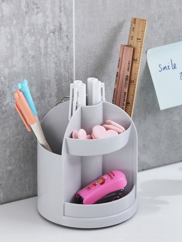 Multi-functional Rotary Cylinder Pen Holder