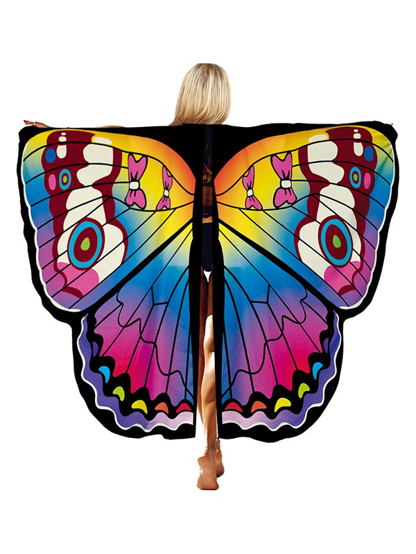 Halloween Party Decorative Ombre Butterfly Wing Cape