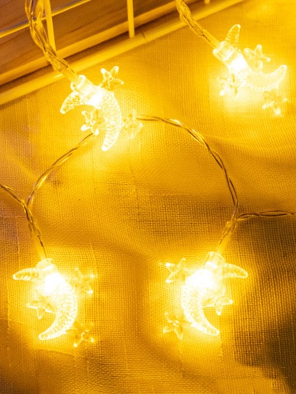 LED Moon And Stars Room Decoration String Lights