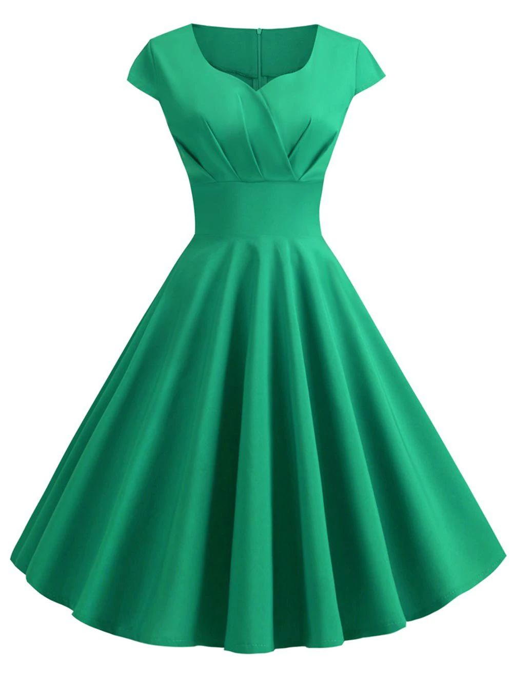 Plus Size Vintage Ruched Pin Up Dress