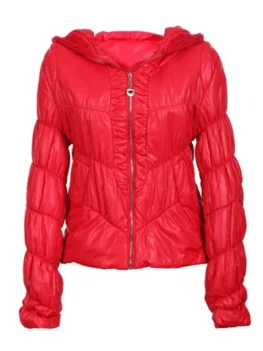 Modern Style Hooded Long Sleeves Special Grain Solid Color Cotto