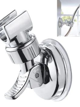 Bathroom Adjustable Shower Head Holder Suction Cup Fixed