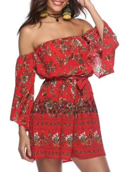 Summer Shoulder Length Sleeves Waist Waist Trousers