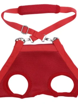 Fashionable Solid Color Mesh Fabric Multifunctional Pet Dog Bag