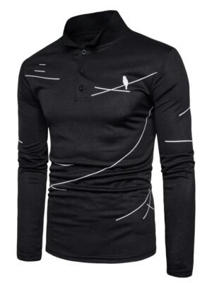 Bird Linellae Print Long Sleeve T-shirt