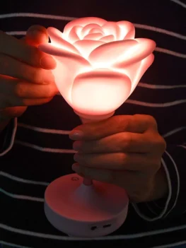 Valentine's Day Gift Rose Shape LED Touch Night Light