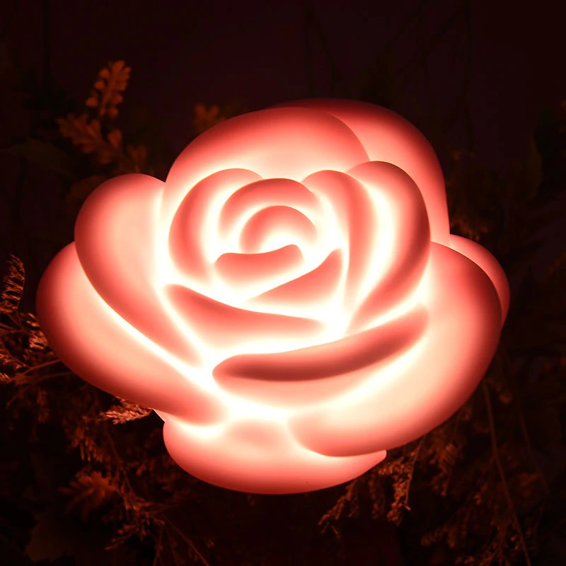 Valentine's Day Gift Rose Shape LED Touch Night Light