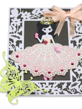DIY Skirt Clothing Pattern Metal Cutting Dies Set for Greeting C