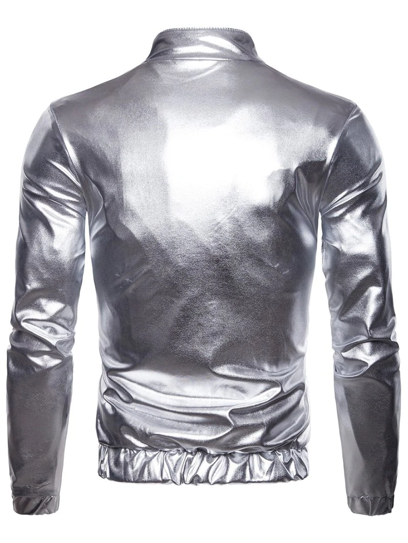 Blinking Night Club Wear Front Zip Jacket