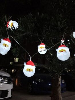 10LEDs 1.5m Santa Lights Holiday Garden Party Decoration Pendant