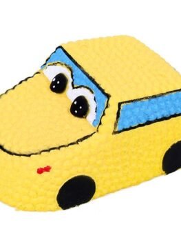 Squishy PU Slow Rising Stretchy Squeeze Yellow Car Toy
