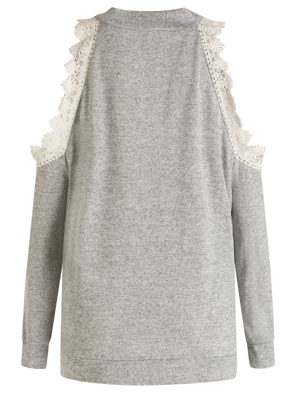 Plus Size Cold Shoulder Pullover Sweatshirt