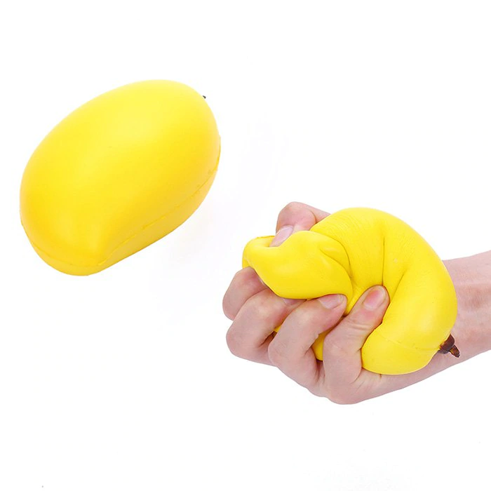 PU Mango Simulation Slow Rebound Squishy Toy for Pressure Reduct