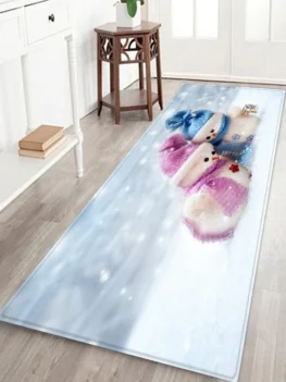 Christmas Snowman Lover Pattern Anti-skid Area Rug