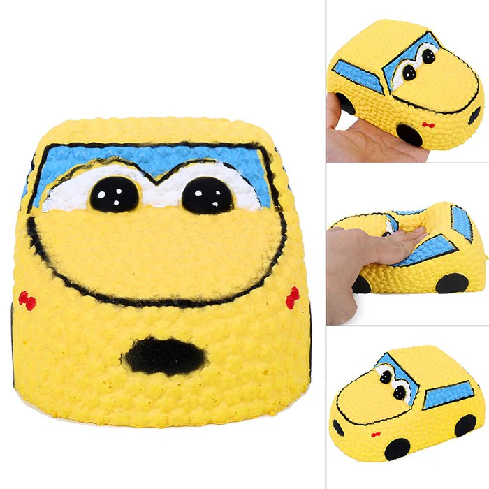 Cartoon Car Squishy Slow Rising Squeeze Toy