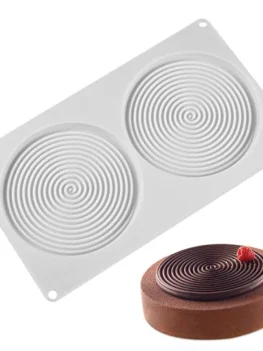 2 Mosquito-repellent Mousse Cake Mold Spiral Dessert Baking Tool