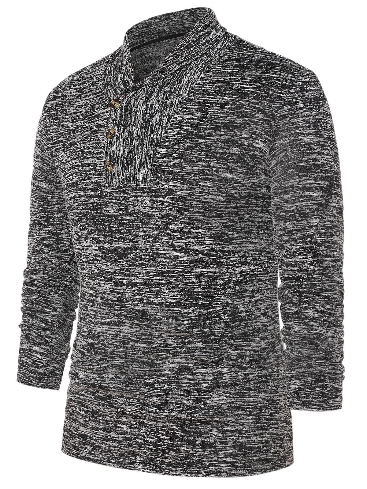 Shawl Collar Space Collar Pullover Sweater