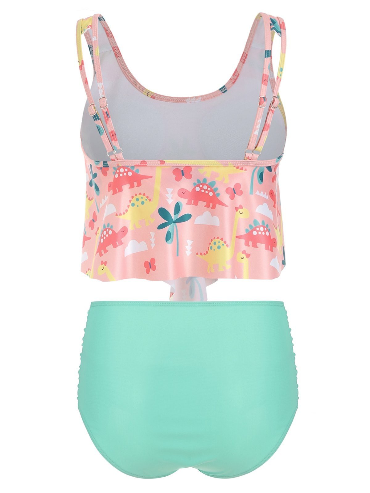 Padded Dinosaur Print Tankini Set