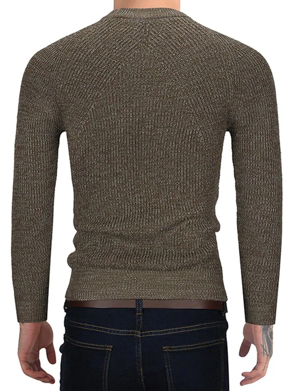 Brief Style Round Neck Sweater