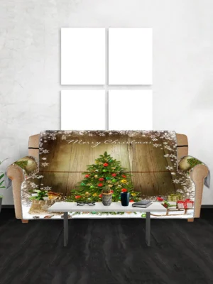 Merry Christmas Tree Couch Cover