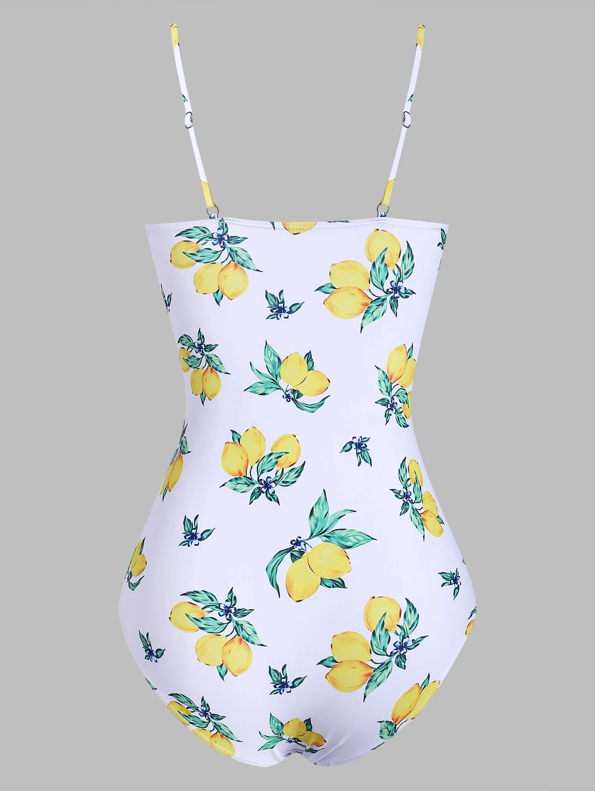 Floral Lemon Clasp Underwire One-piece